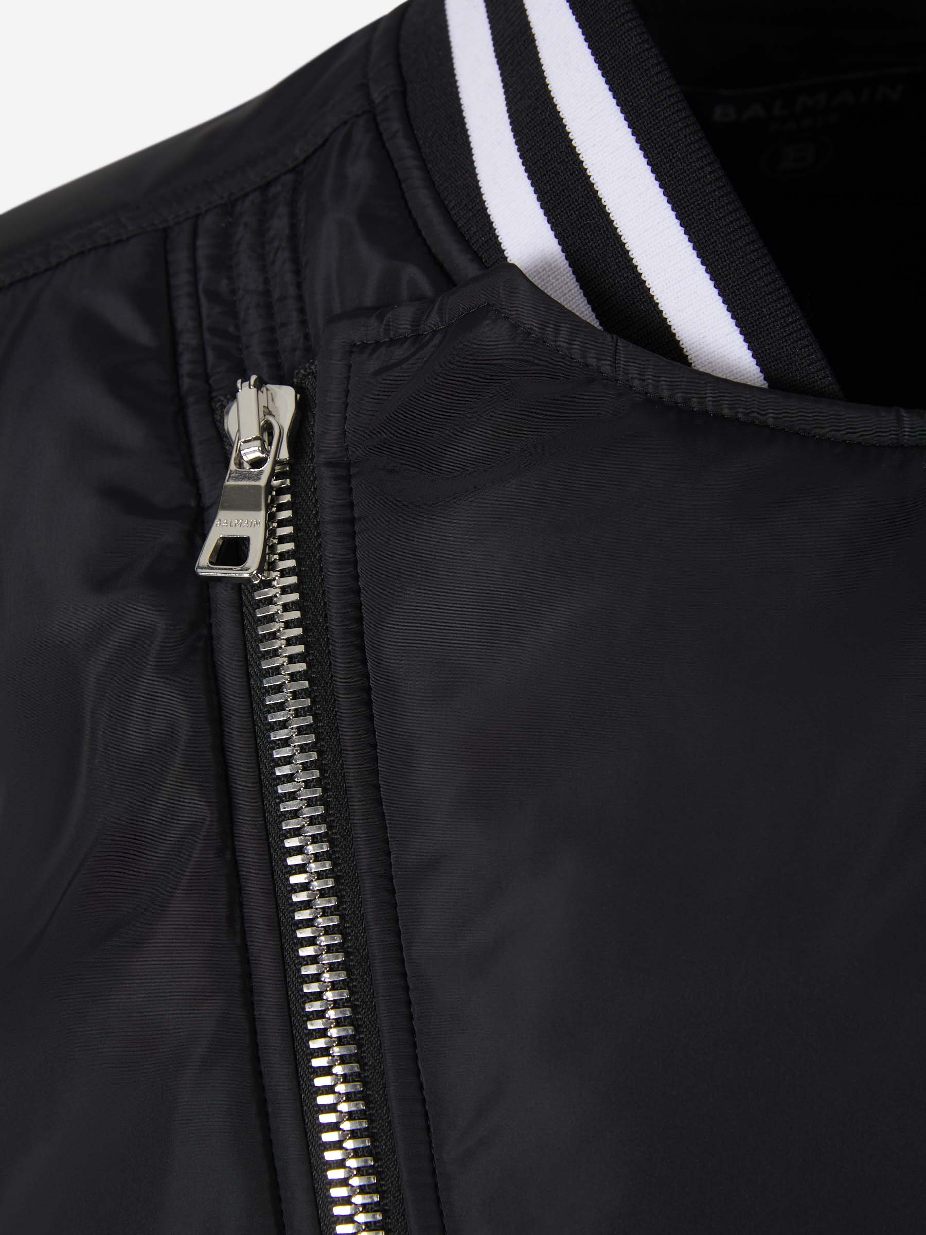 Balmain Chaqueta Bomber Detalle Rayas color Negro sku 512-001932 01 - Foto 3