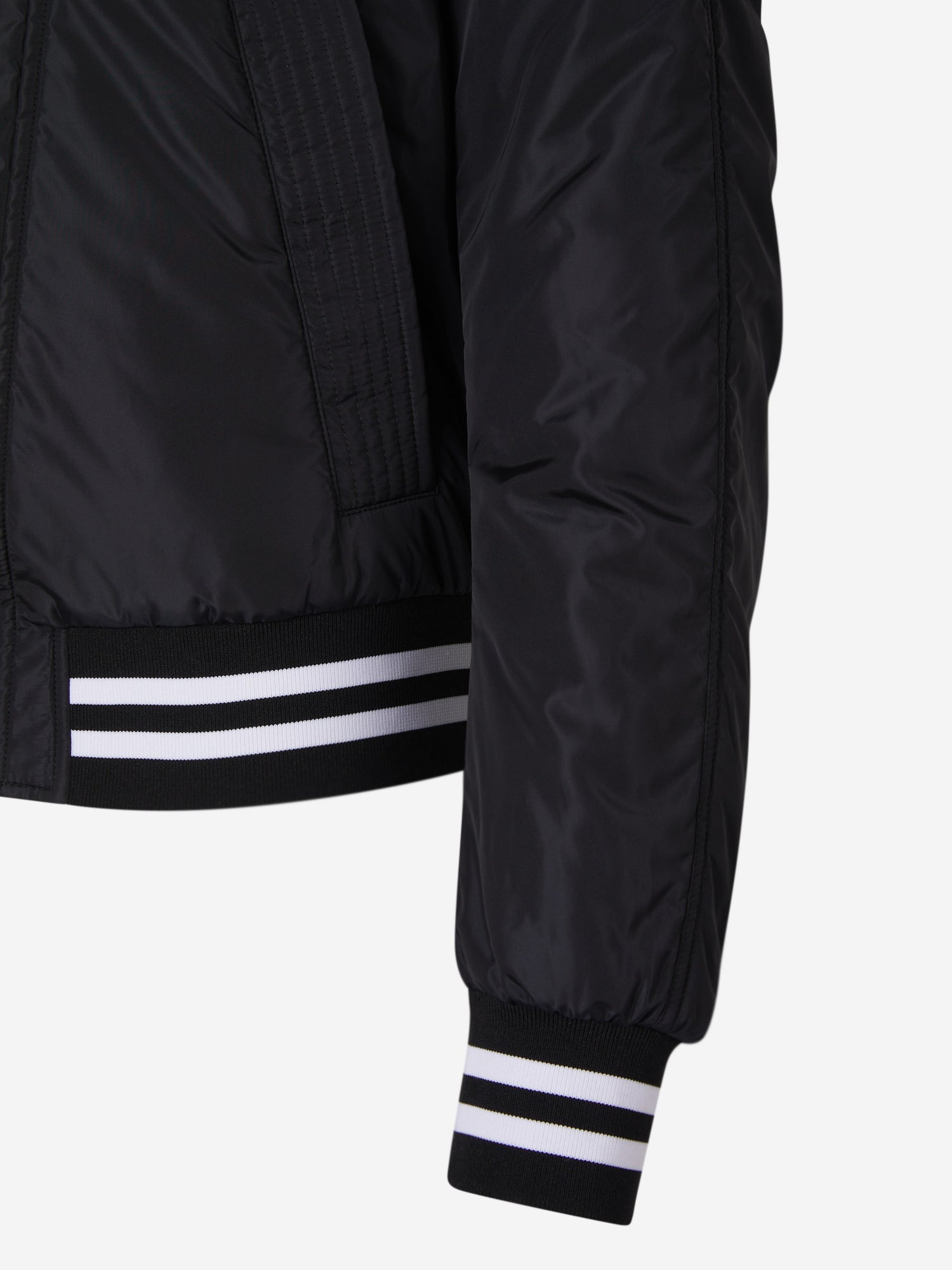Balmain Chaqueta Bomber Detalle Rayas color Negro sku 512-001932 01 - Foto 4