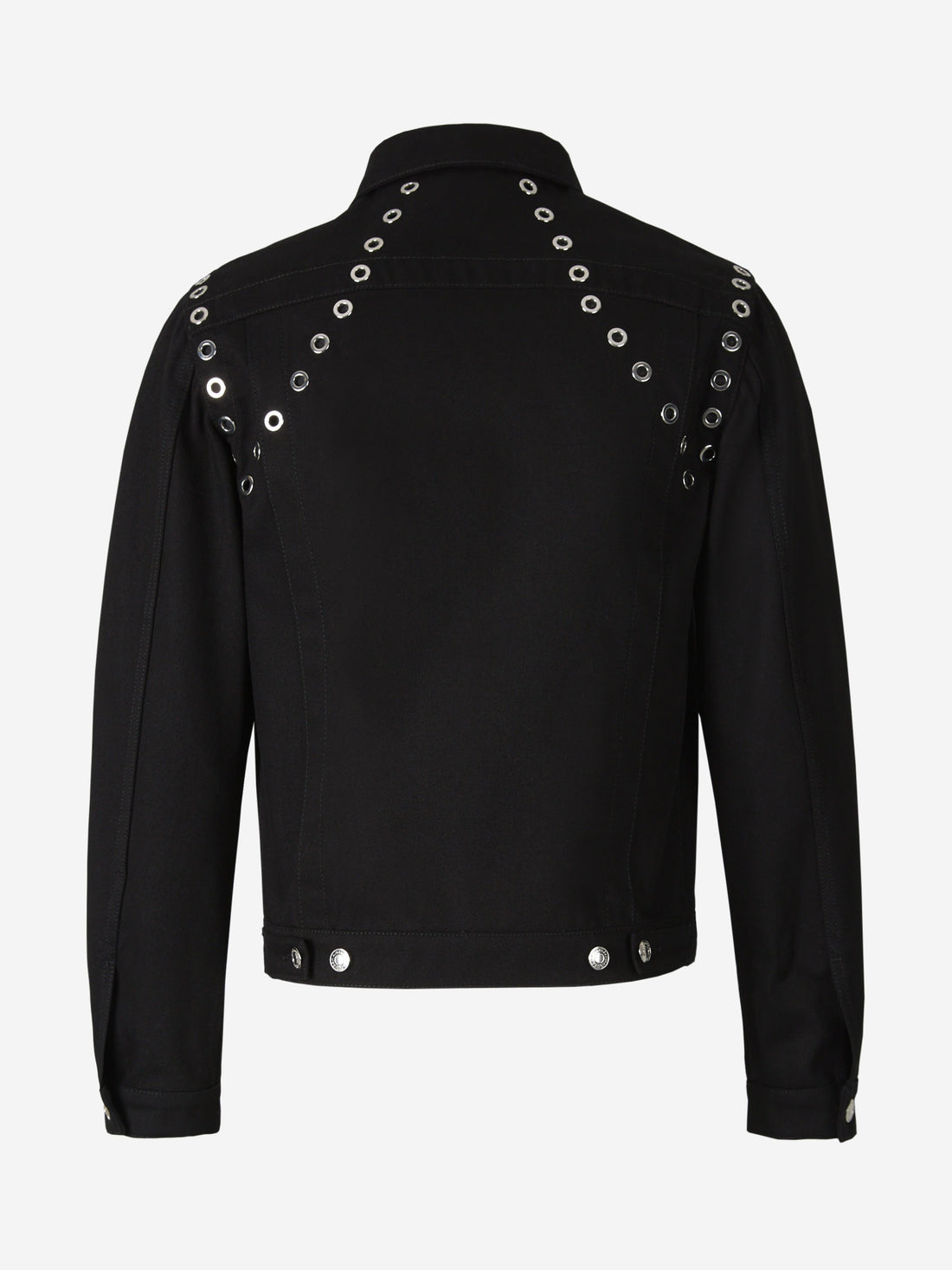 Alexander McQueen Chaqueta Denim Ojales color Negro sku 512-001941 01 - Foto 2