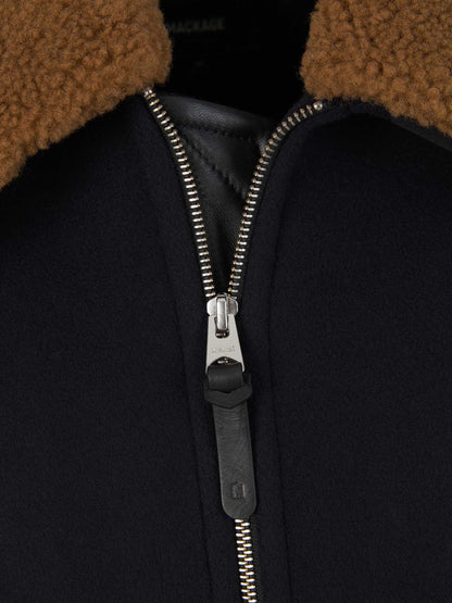 Mackage Chaqueta Theo Lana color Negro sku 512-002092 01 - Foto 3