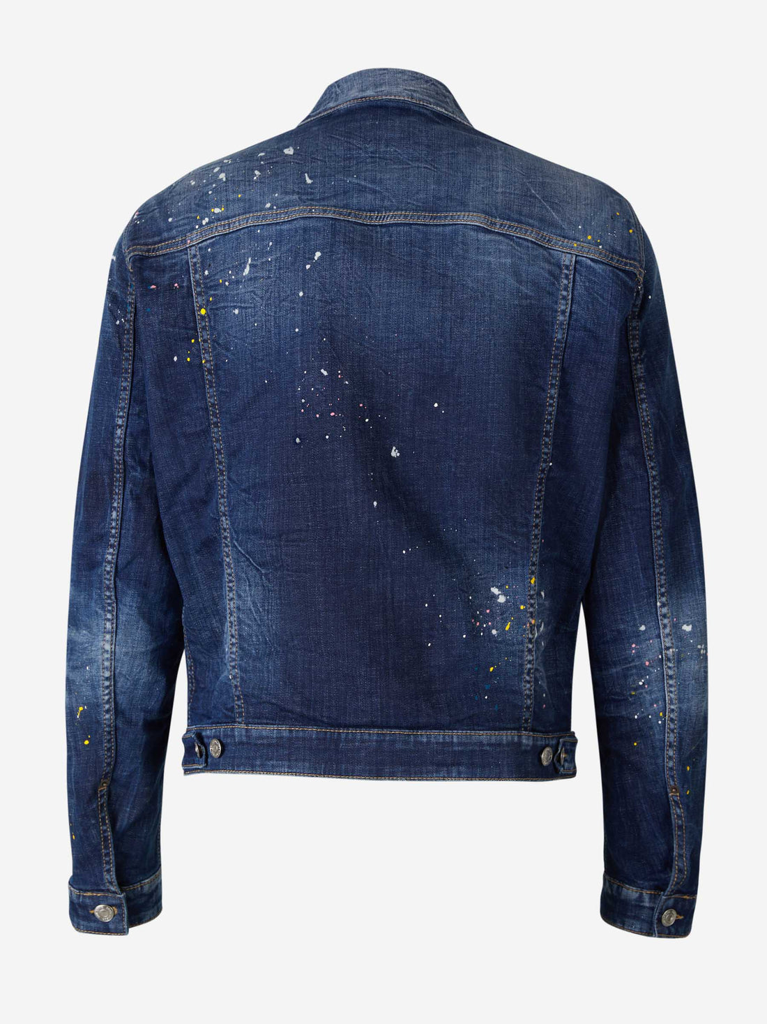 Dsquared2 Cazadora Denim Salpicaduras color Azul Marino sku 512-002098 01 - Foto 1