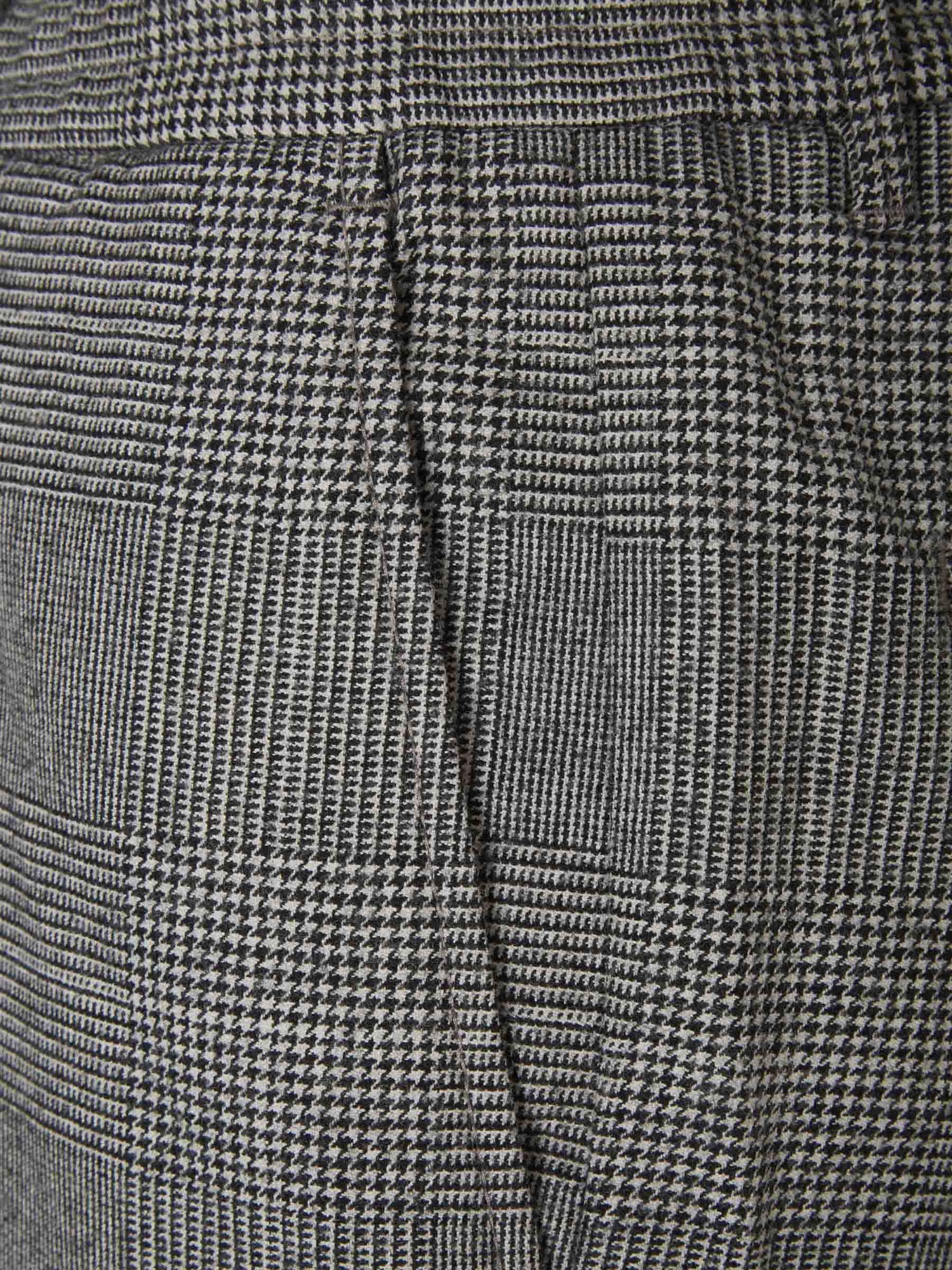 Outlet online Incotex Slacks Hombre Pantalones Príncipe De Gales color Negro sku 521-002541 01 - Foto 3