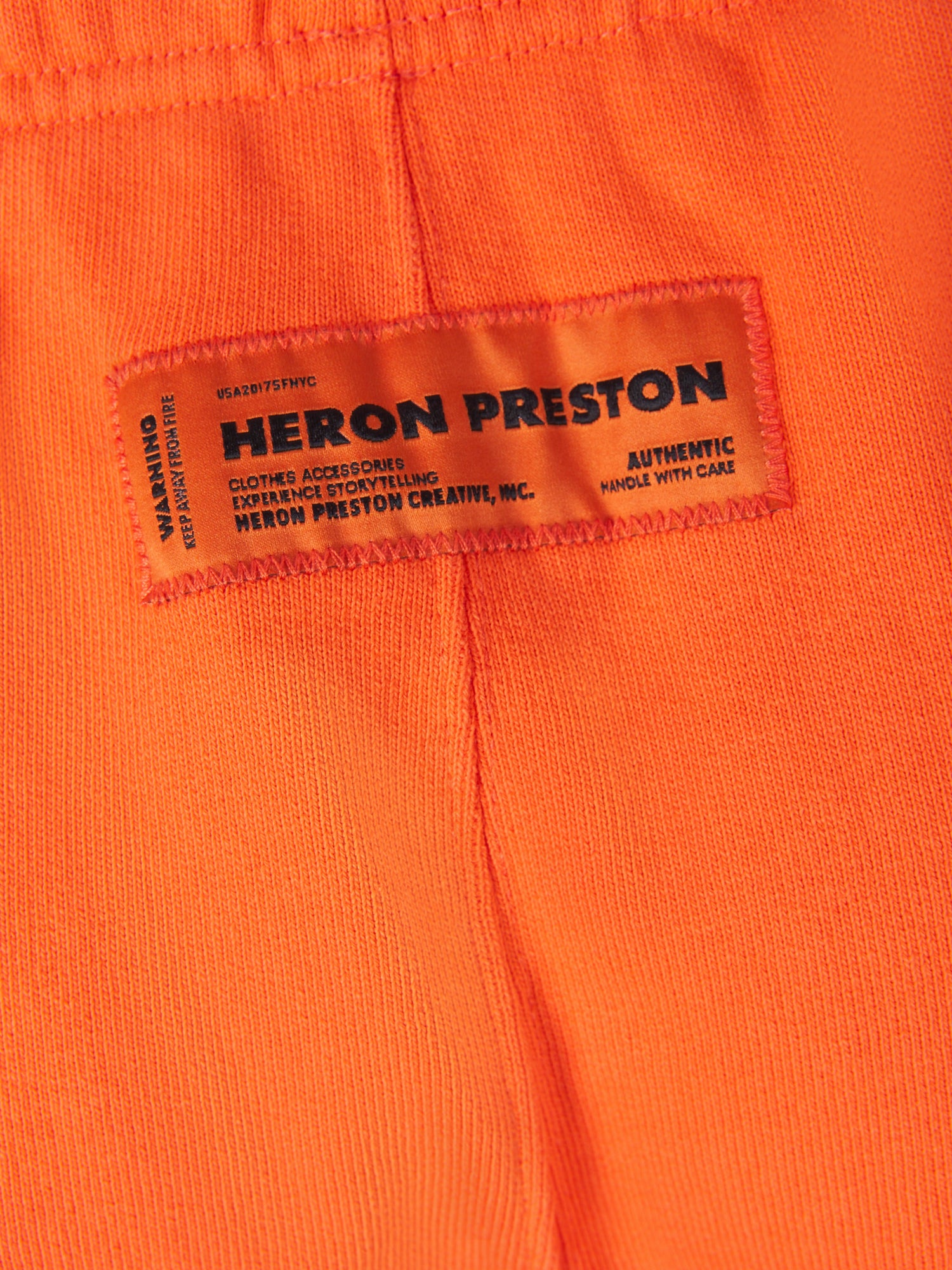 Heron Preston Joggers Logo Algodón color Naranja sku 521-002549 01 - Foto 6
