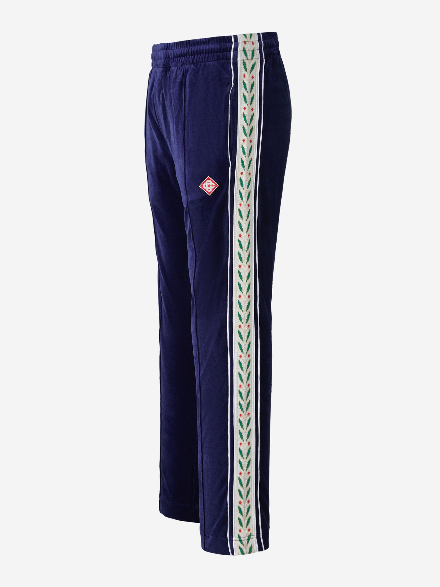 Casablanca Joggers Detalles Bordados Terciopelo color Azul Marino sku 521-002607 01 - Foto 2