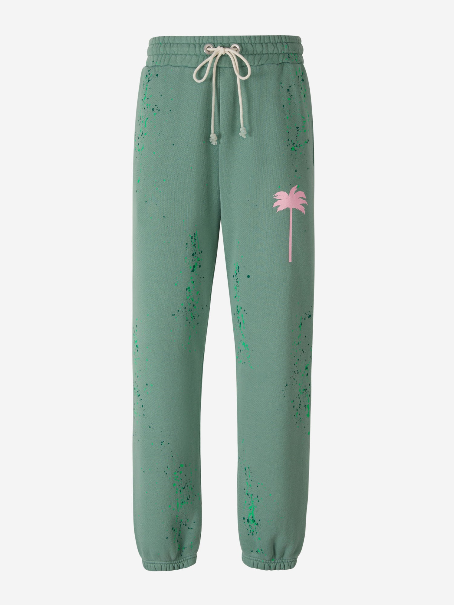 Palm Angels Joggers Detalles Salpicaduras color Verde Claro sku 521-002661 01 - Foto 1