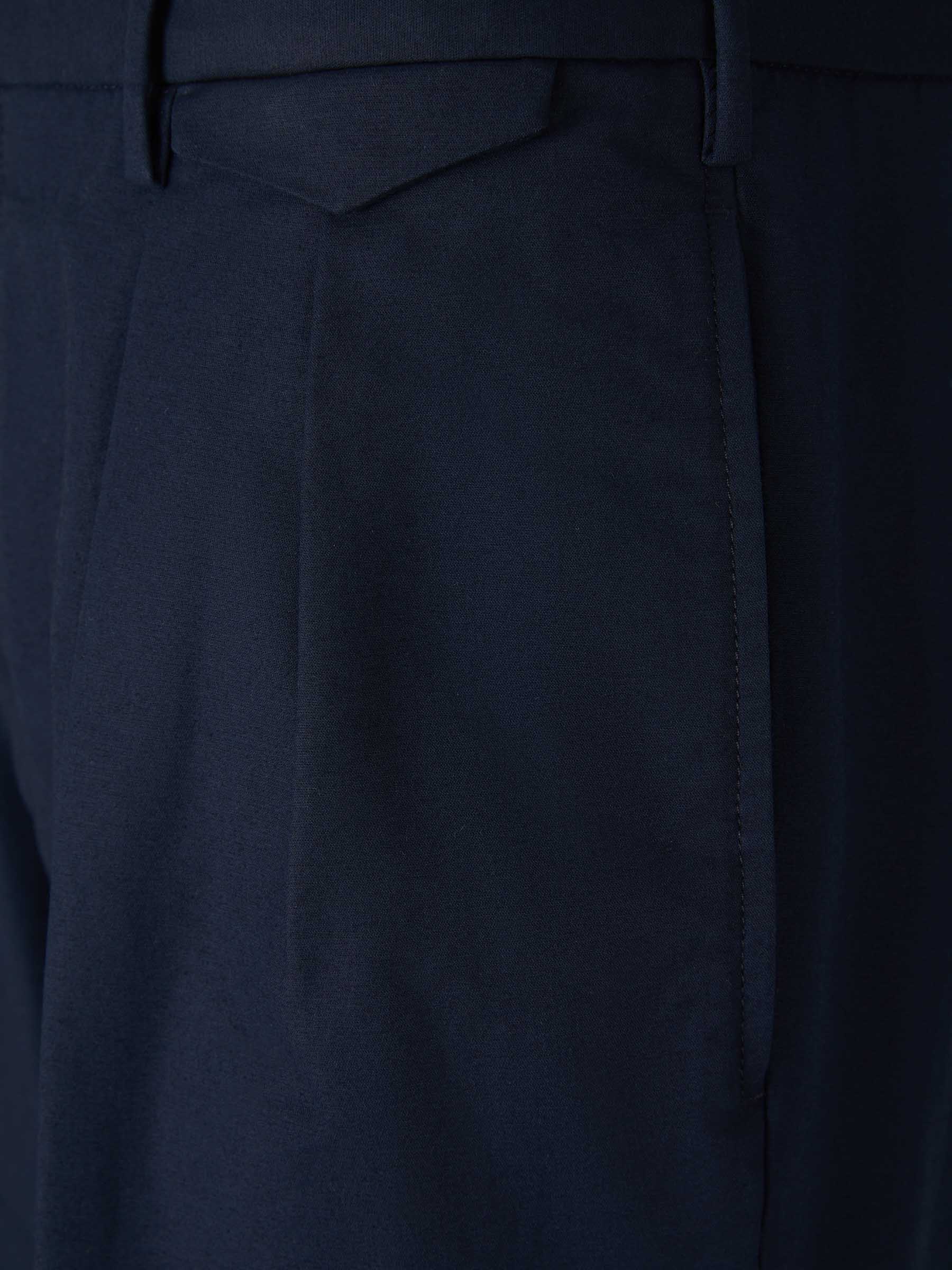 Outlet online Incotex Hombre Pantalones Raso Algodón color Azul Noche sku 521-002677 01 - Foto 3