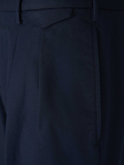 Outlet online Incotex Hombre Pantalones Raso Algodón color Azul Noche sku 521-002677 01 - Foto 3