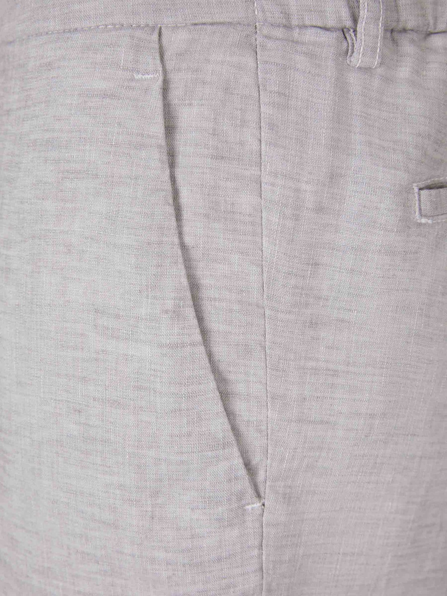 Marco Pescarolo Pantalones Evo Lino color Gris Claro sku 521-002701 02 - Foto 3