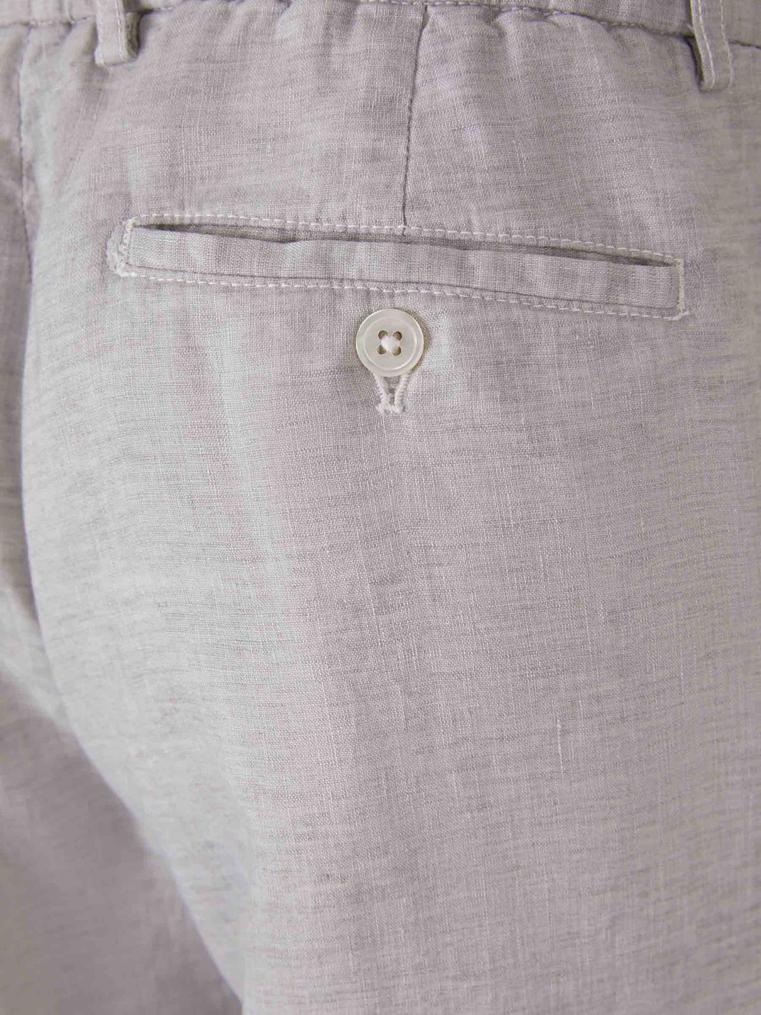 Marco Pescarolo Pantalones Evo Lino color Gris Claro sku 521-002701 02 - Foto 4