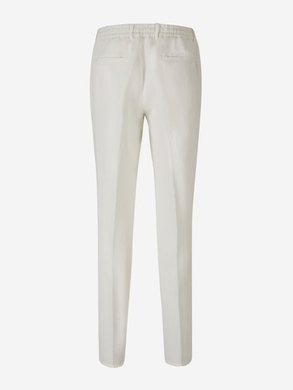 Santa Eulalia Pantalones Ultraligeros Lino color Blanco sku 521-002757 01 - Foto 2