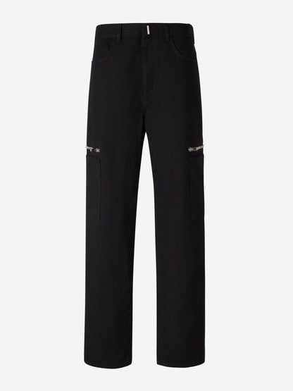 Outlet online Givenchy Hombre Pantalones Cargo Algodón color Negro sku 521-002791 01 - Foto 1