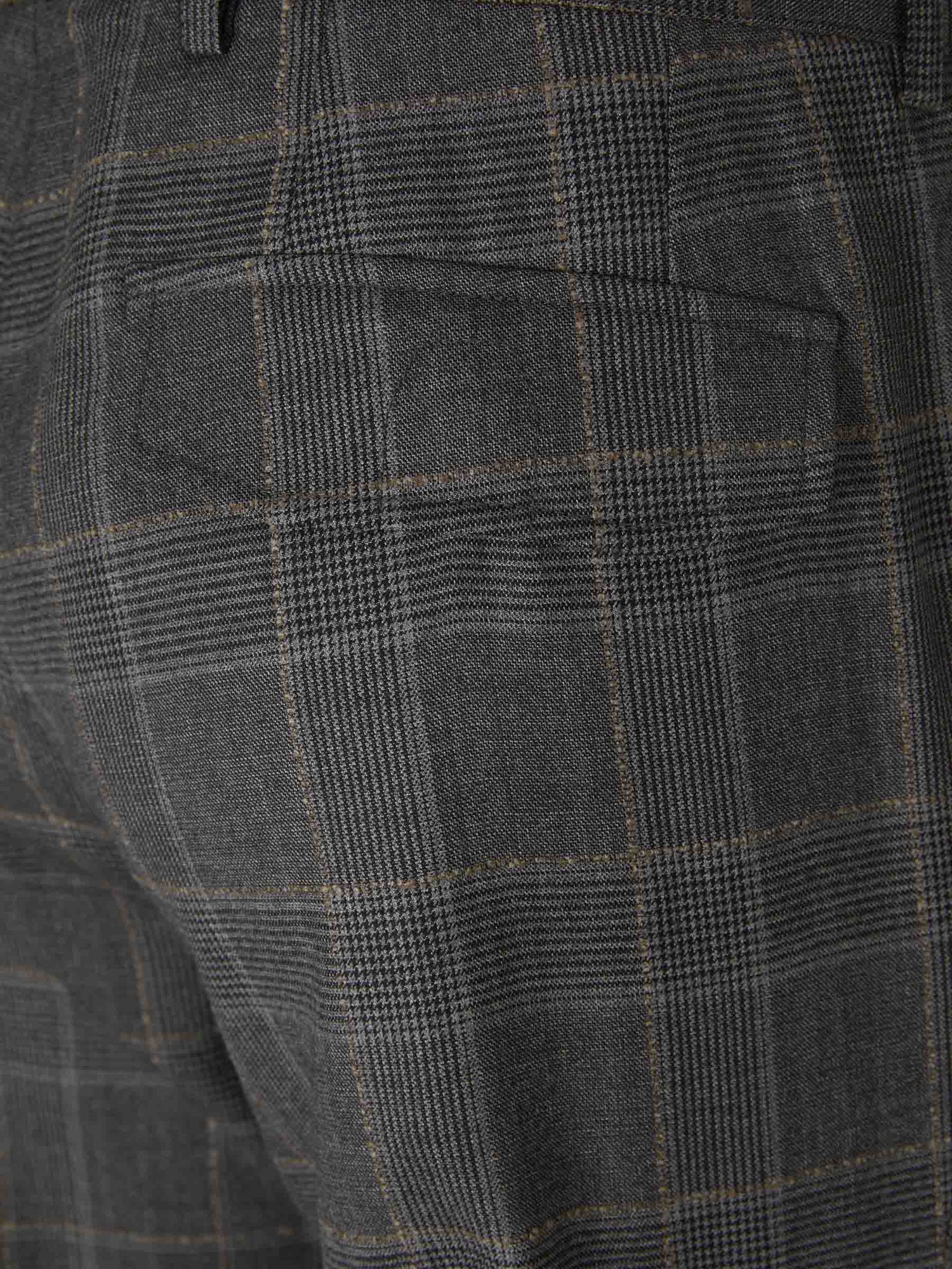 Brioni Pantalones Motivo Cuadros color Gris Piedra sku 521-002815 01 - Foto 5