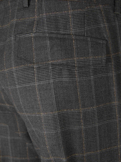 Brioni Pantalones Motivo Cuadros color Gris Piedra sku 521-002815 01 - Foto 5