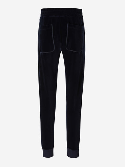 Outlet online Tom Ford Hombre Joggers Terciopelo Algodón color Azul Noche sku 521-002826 01 - Foto 2