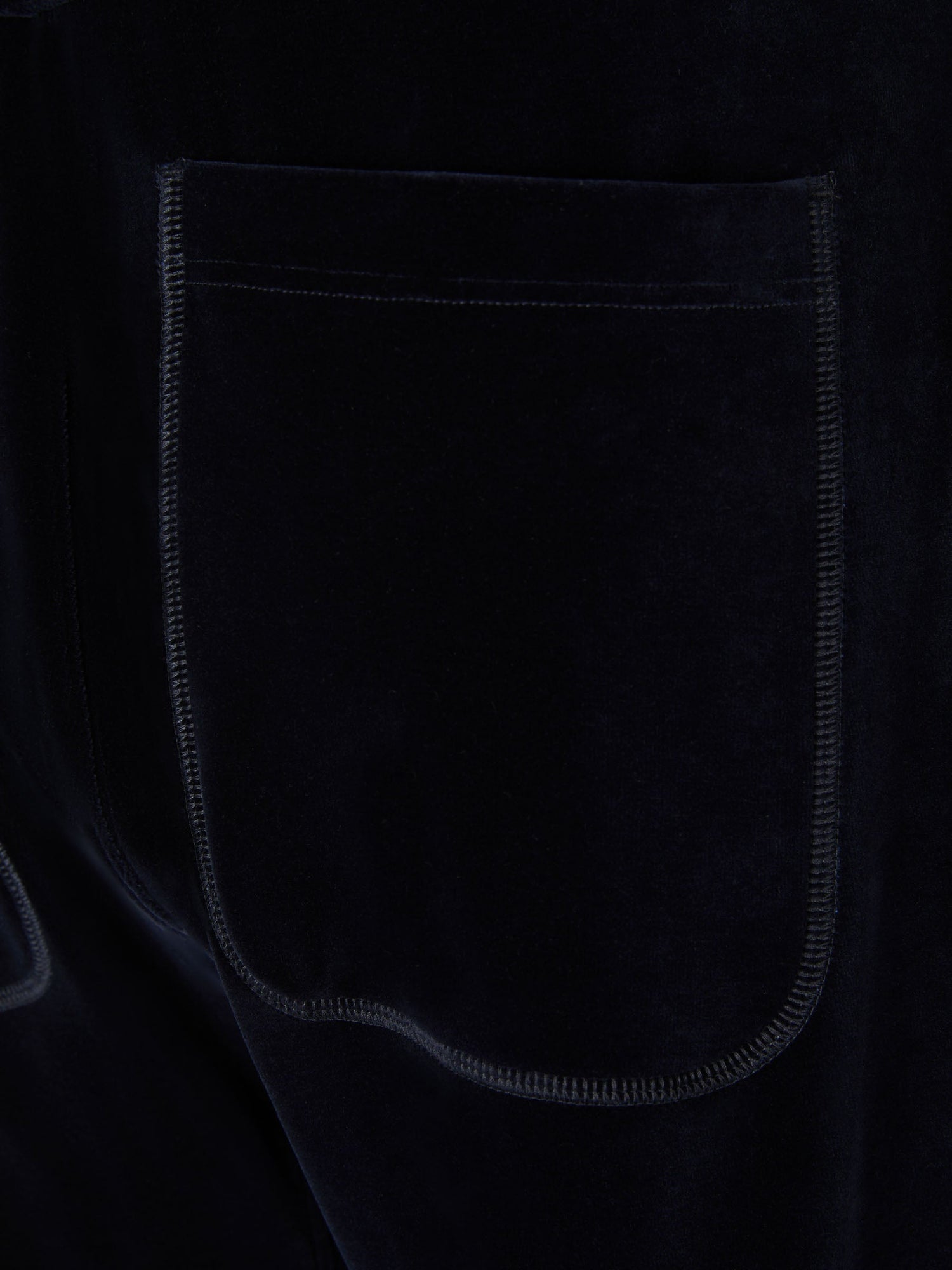 Outlet online Tom Ford Hombre Joggers Terciopelo Algodón color Azul Noche sku 521-002826 01 - Foto 4