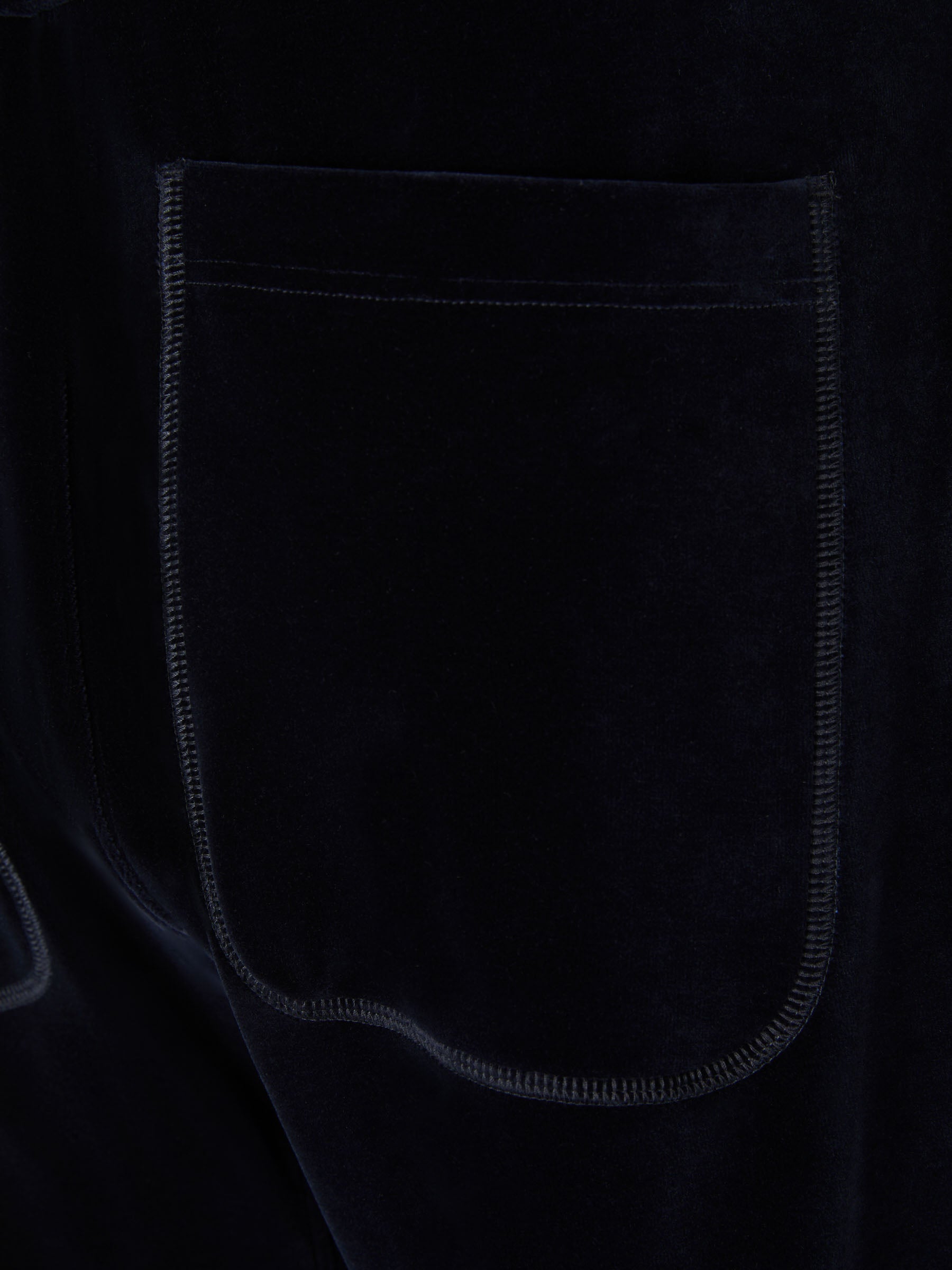 Outlet online Tom Ford Hombre Joggers Terciopelo Algodón color Azul Noche sku 521-002826 01 - Foto 4