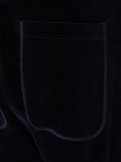 Outlet online Tom Ford Hombre Joggers Terciopelo Algodón color Azul Noche sku 521-002826 01 - Foto 4