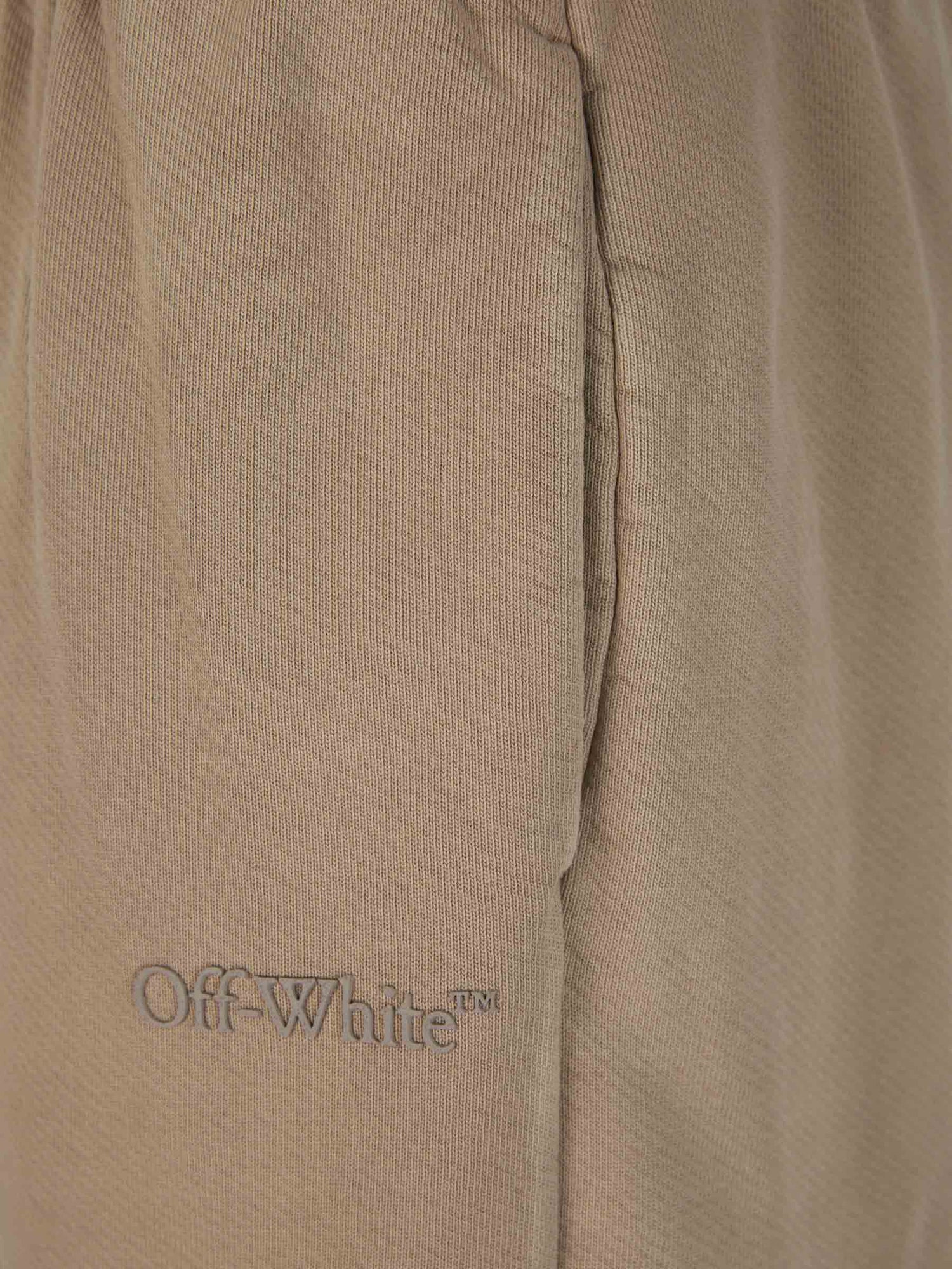 Outlet online Off-White Hombre Joggers Rectos Algodón color Topo sku 521-002860 01 - Foto 3