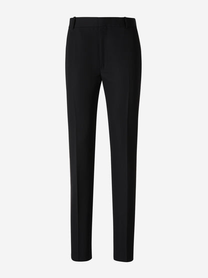 Outlet online Alexander McQueen Hombre Pantalones Franjas Lana color Negro sku 521-002897 01 - Foto 1