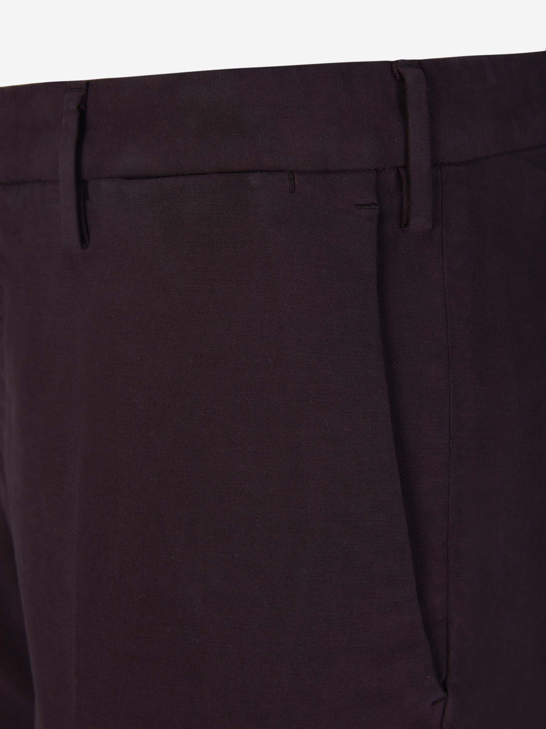 Outlet online Incotex Hombre Pantalones Algodón Elástico color Burdeos sku 521-002911 01 - Foto 3