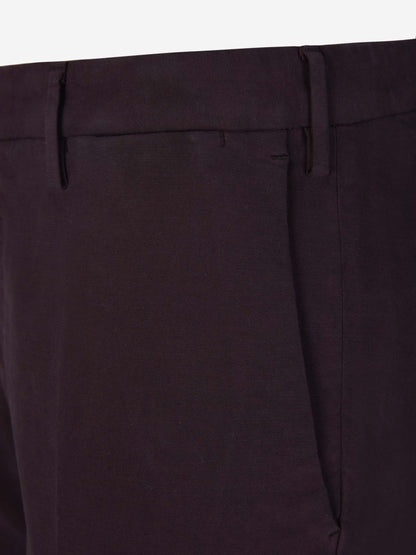 Outlet online Incotex Hombre Pantalones Algodón Elástico color Burdeos sku 521-002911 01 - Foto 3