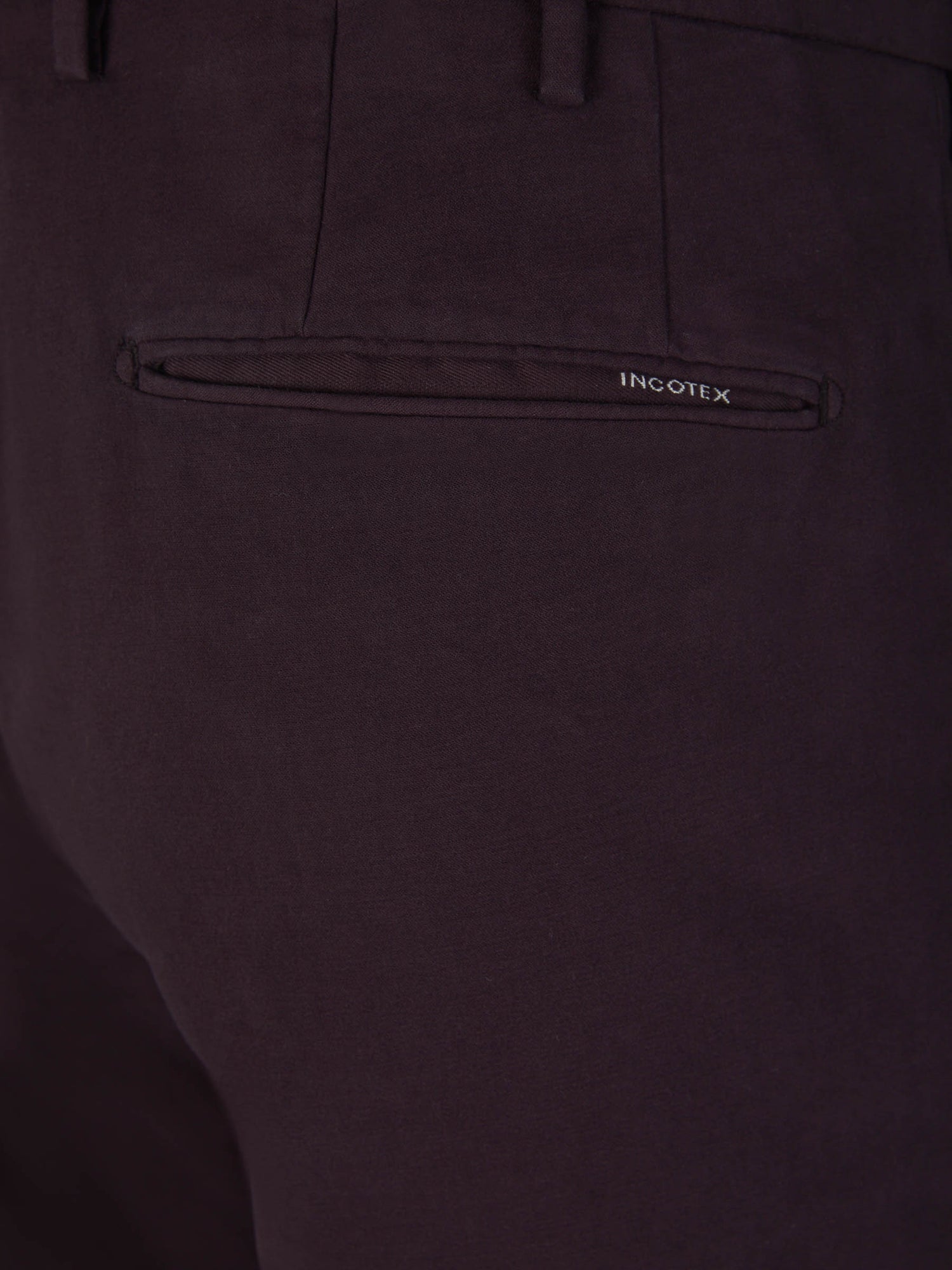 Outlet online Incotex Hombre Pantalones Algodón Elástico color Burdeos sku 521-002911 01 - Foto 4