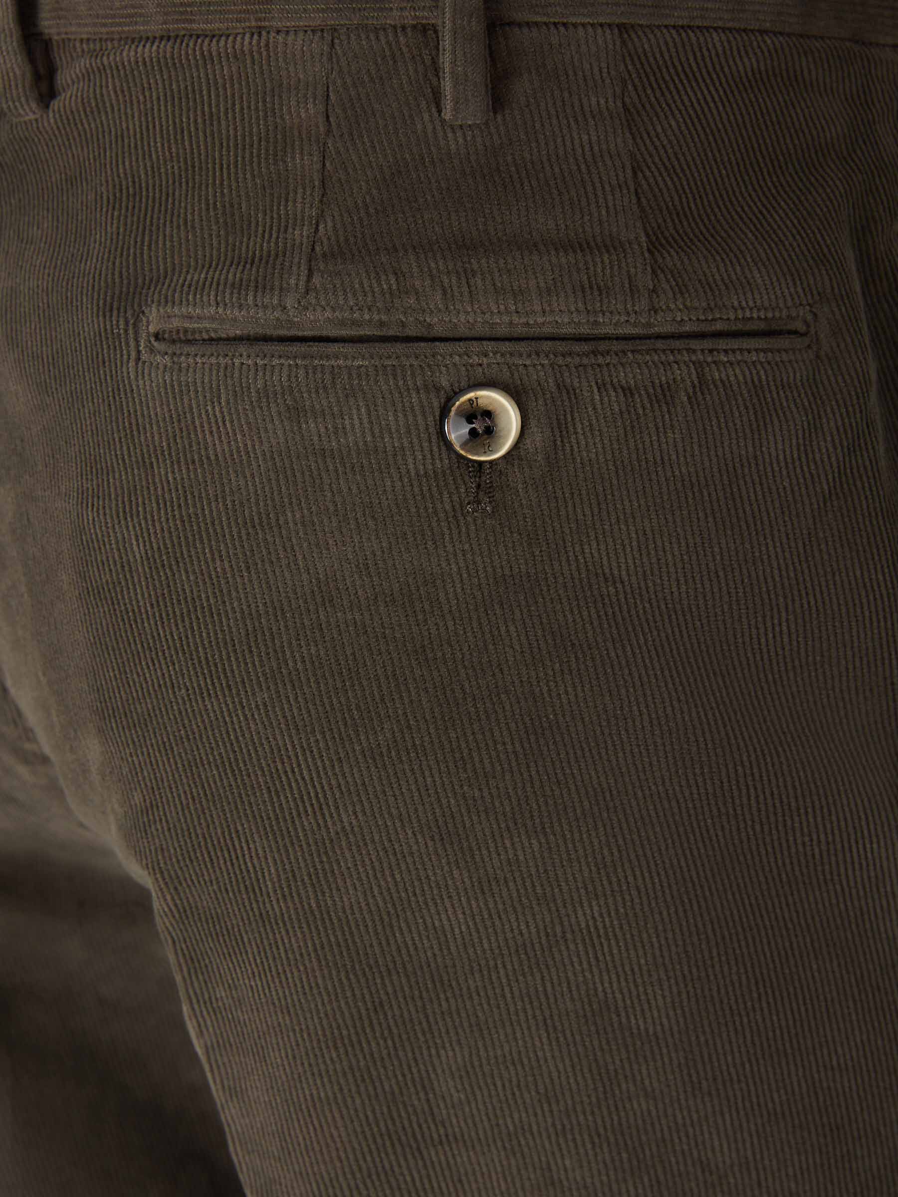 Outlet online PT Torino Hombre Pantalones Micropana Algodón color Marrón Oscuro sku 521-002930 07 - Foto 4