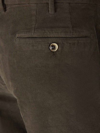 Outlet online PT Torino Hombre Pantalones Micropana Algodón color Marrón Oscuro sku 521-002930 07 - Foto 4
