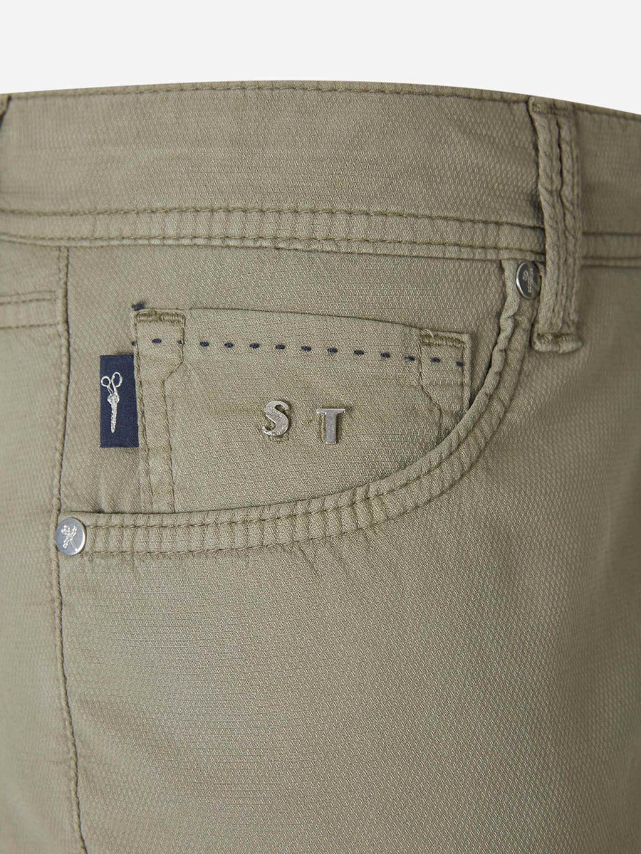 Tramarossa Jeans Slim Fit color Verde Militar sku 522-001950 02 - Foto 8