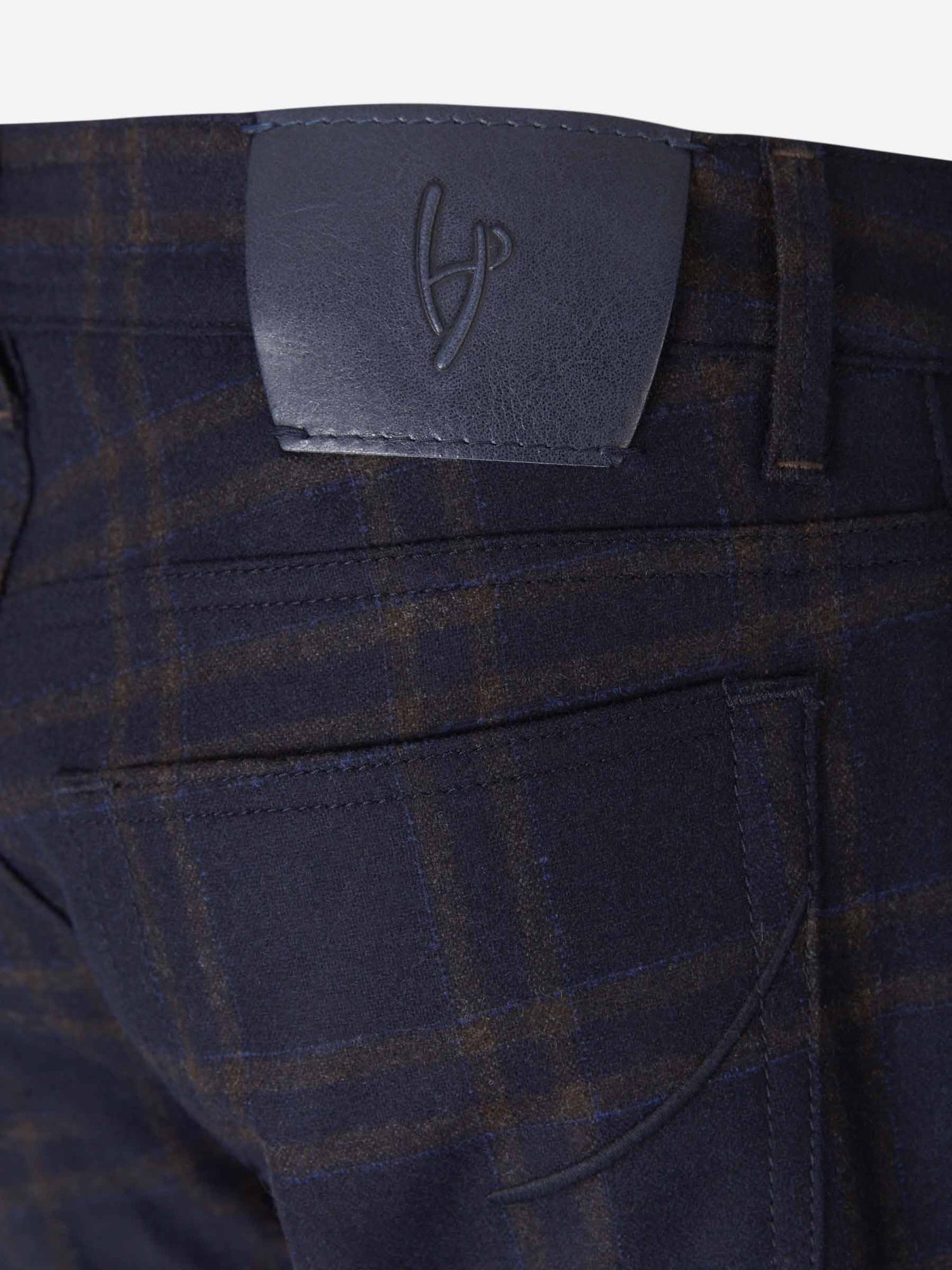 Hand Picked Pantalones Rovelo Lana color Azul Noche sku 522-002040 01 - Foto 4