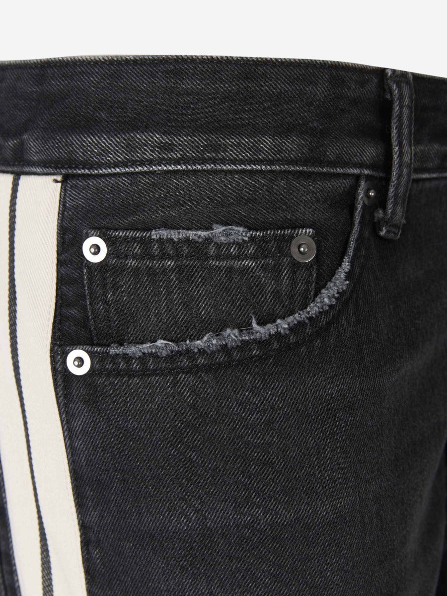 Palm Angels Jeans Track color Negro sku 522-002061 01 - Foto 4