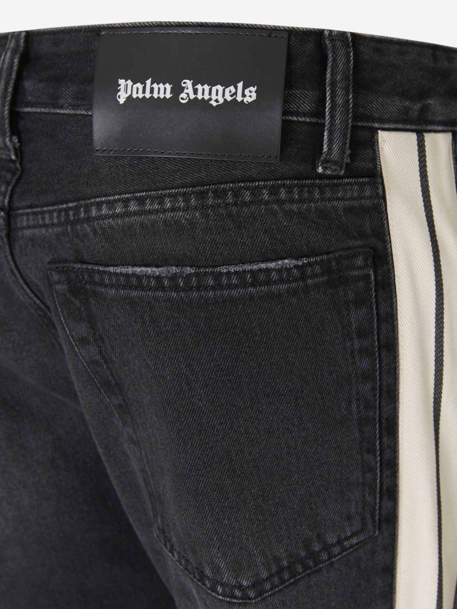 Palm Angels Jeans Track color Negro sku 522-002061 01 - Foto 5