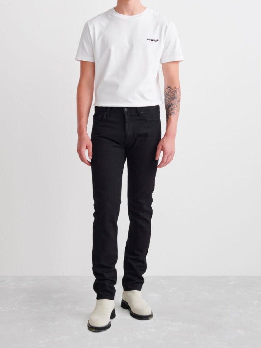 Off-White Jeans Rectos Logo color Negro sku 522-002096 01 - Foto 5