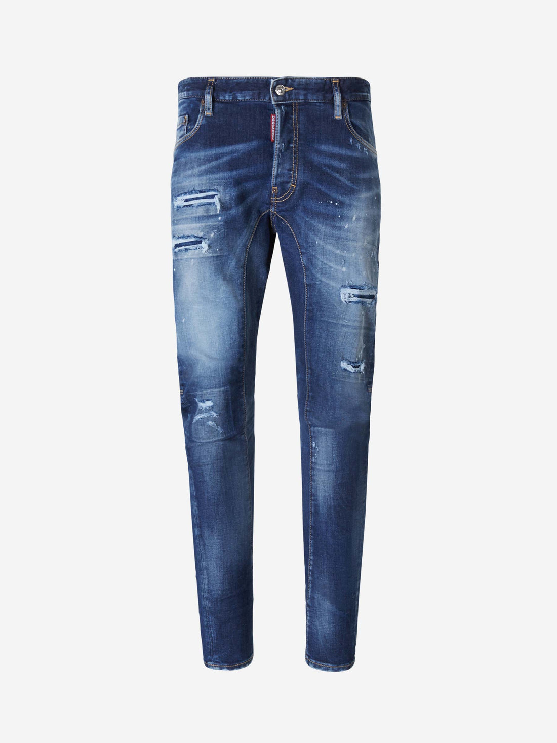 Dsquared2 Jeans Dark Ripped Biker color Azul Cobalto sku 522-002132 01 - Foto 1