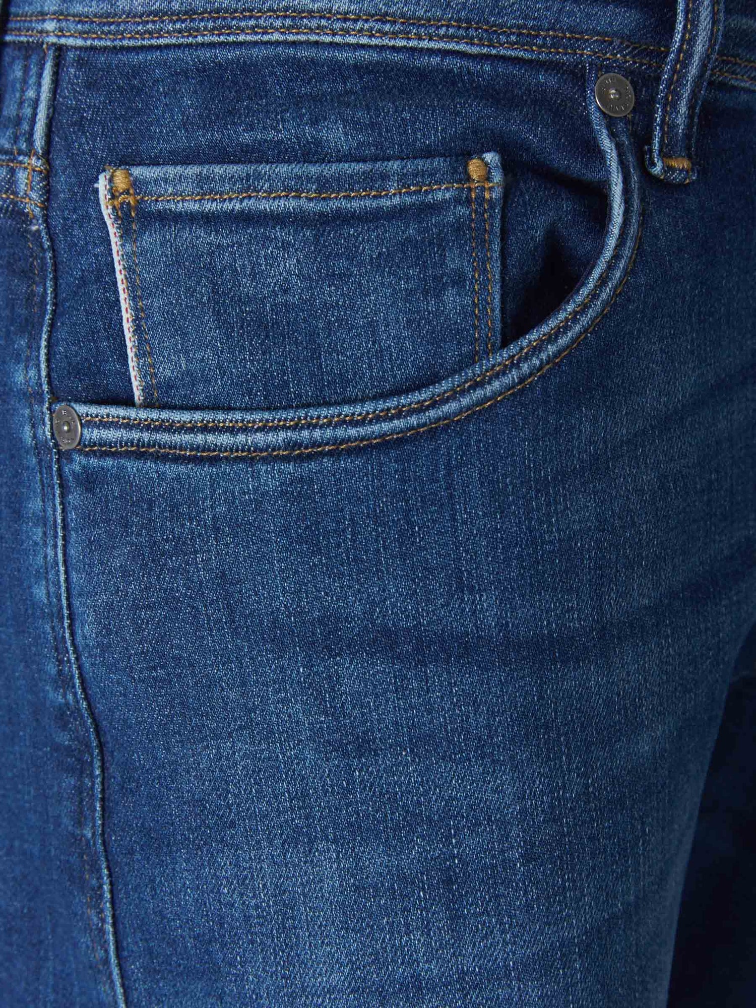 Incotex Blue Division Jeans Lavados Slim Fit color Azul Cobalto sku 522-002180 01 - Foto 3