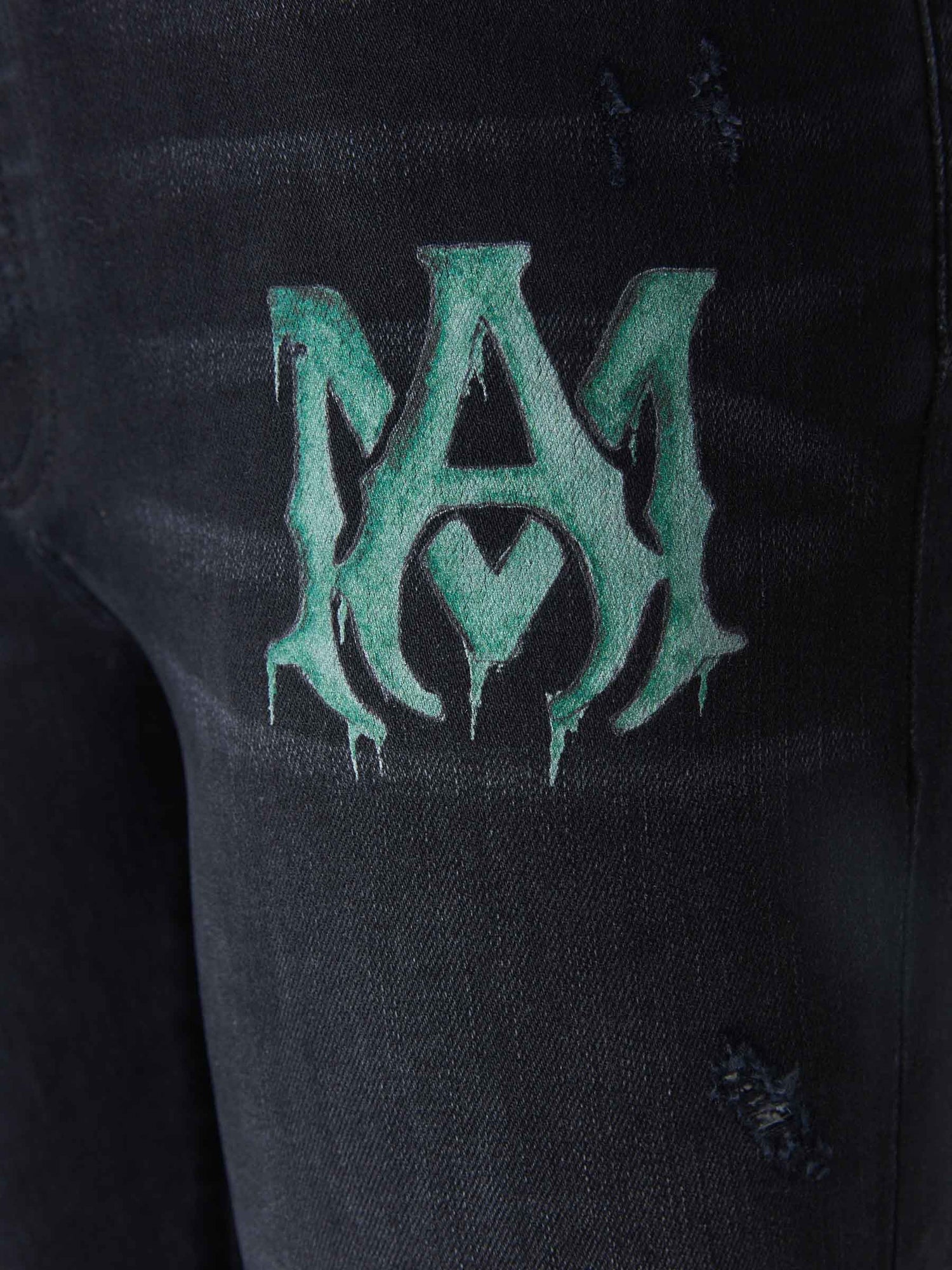 Amiri Jeans Logo Acuarela color Negro sku 522-002206 01 - Foto 4