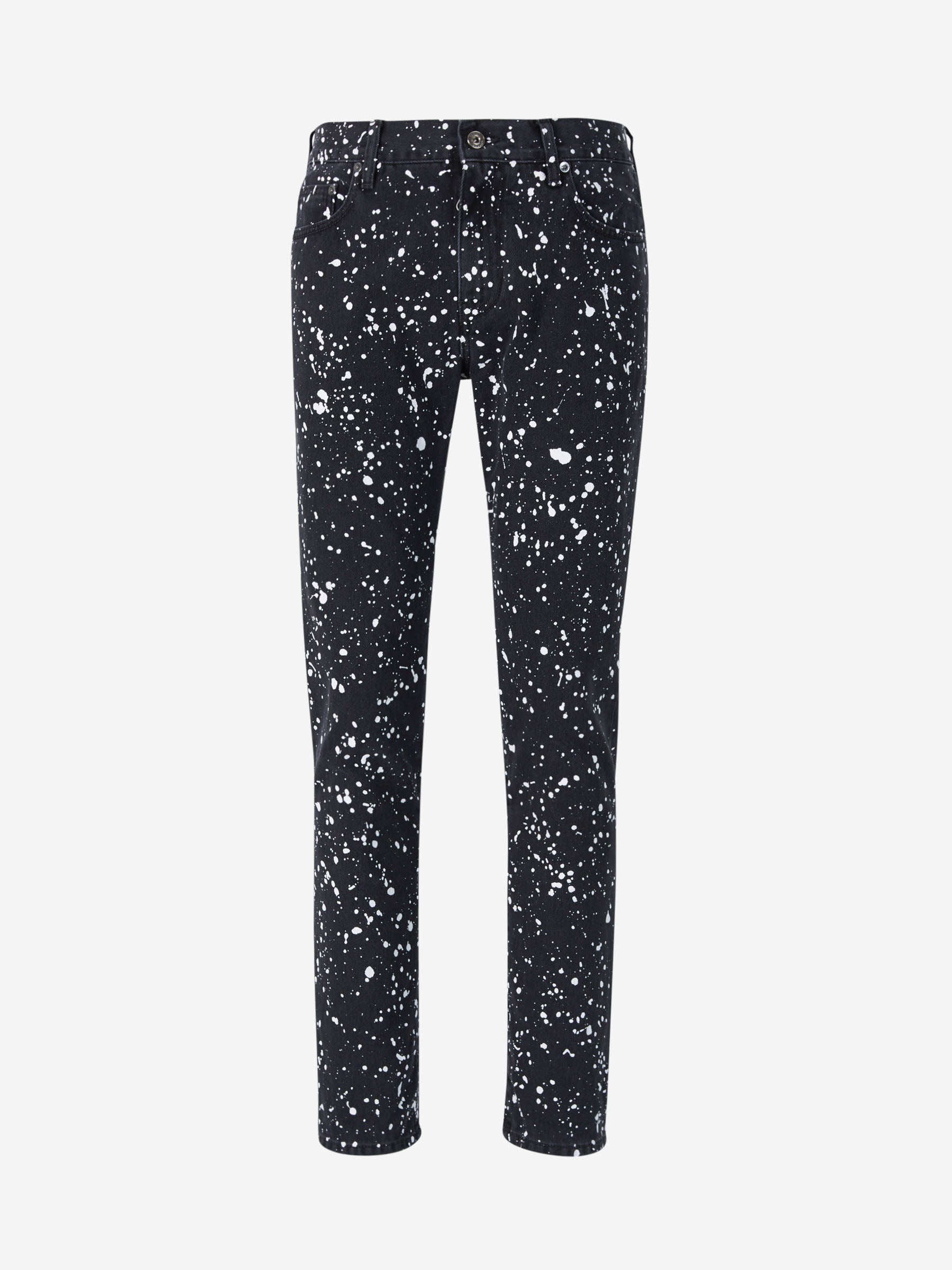 Off-White Jeans Estampado Salpicaduras color Negro sku 522-002306 00 - Foto 1