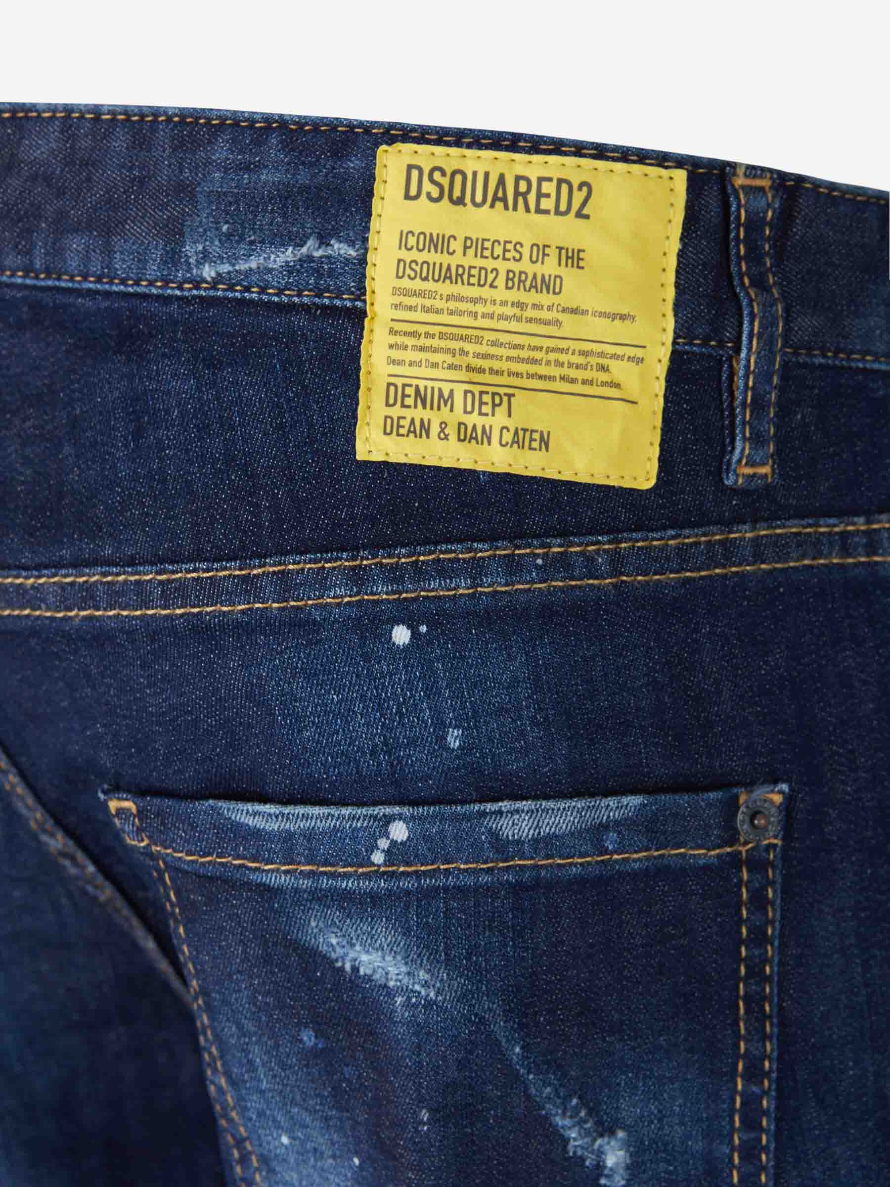 Dsquared2 Jeans Skinny Parches color Azul Cobalto sku 522-002331 01 - Foto 5