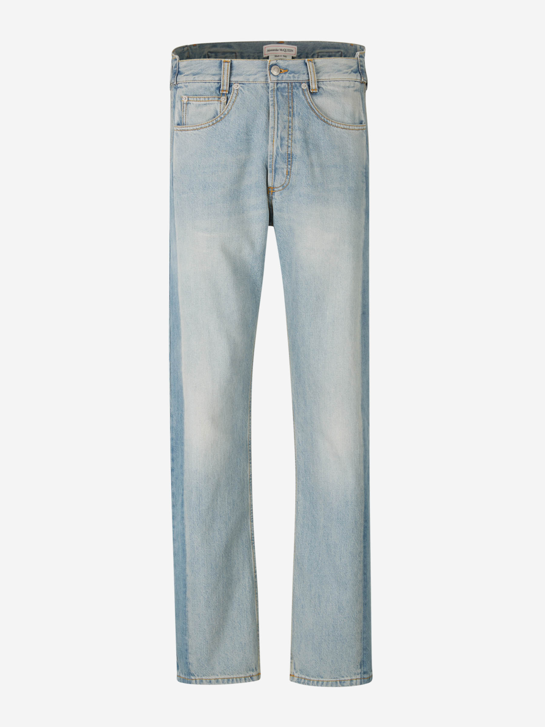 Alexander McQueen Jeans Worker Patched color Azul Denim sku 522-002368 01 - Foto 1