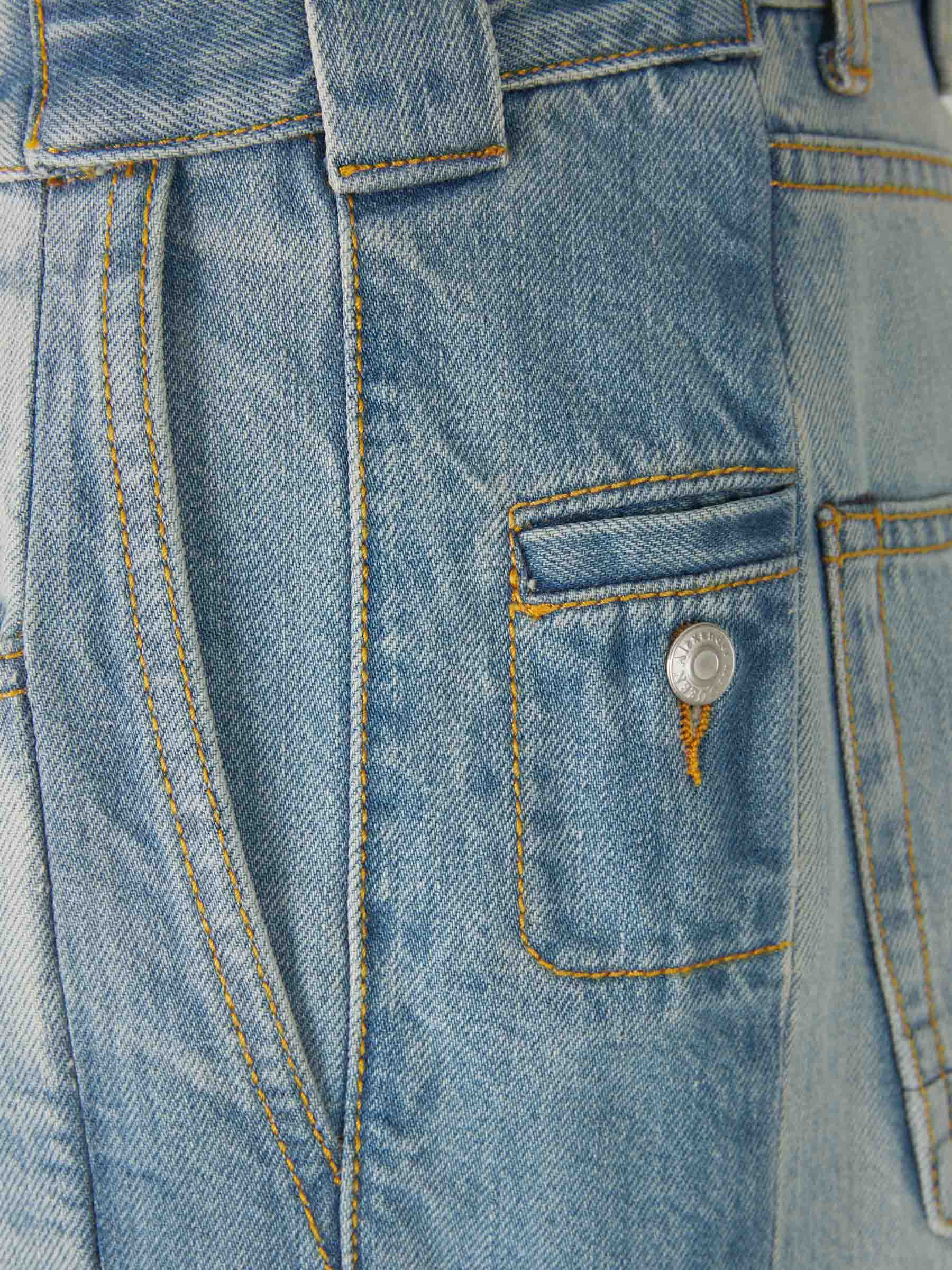 Alexander McQueen Jeans Worker Patched color Azul Denim sku 522-002368 01 - Foto 5