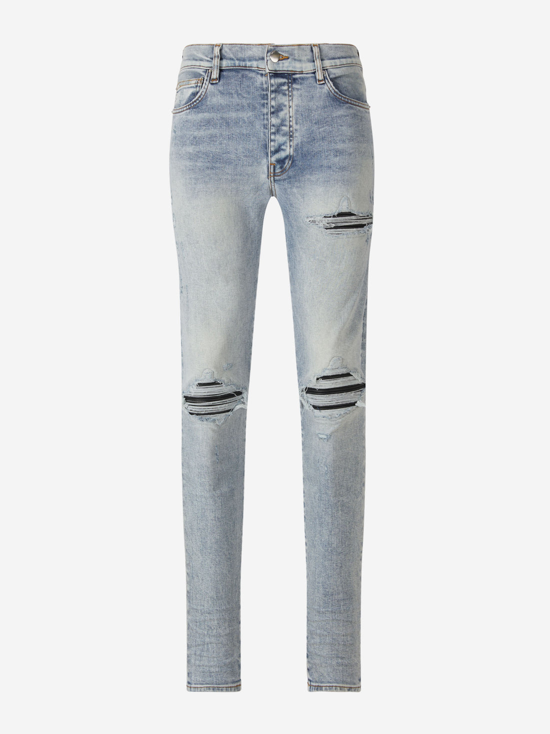 Amiri Jeans Distressed Contraste color Azul Denim sku 522-002385 01 - Foto 1