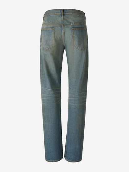 Outlet online Givenchy Hombre Jeans Straight Desgastado color Azul Denim sku 522-002447 01 - Foto 2