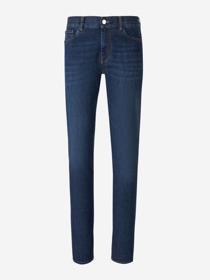 Canali Jeans Straight Algodón color Azul Marino sku 522-002466 01 - Foto 1