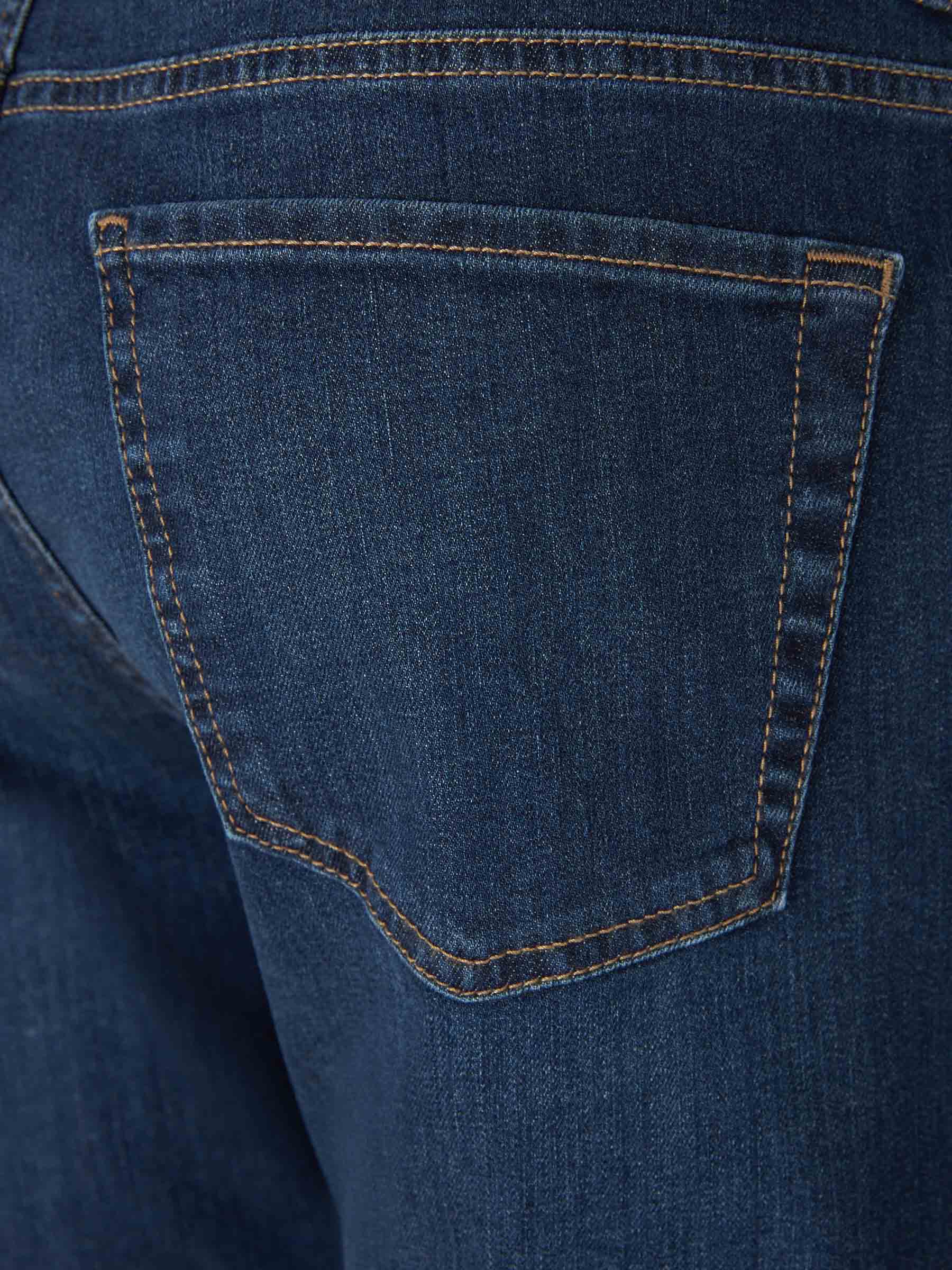 Canali Jeans Straight Algodón color Azul Marino sku 522-002466 01 - Foto 4