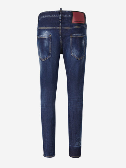 Outlet online Dsquared2 Hombre Jeans Slim Skater color Azul Cobalto sku 522-002499 01 - Foto 2