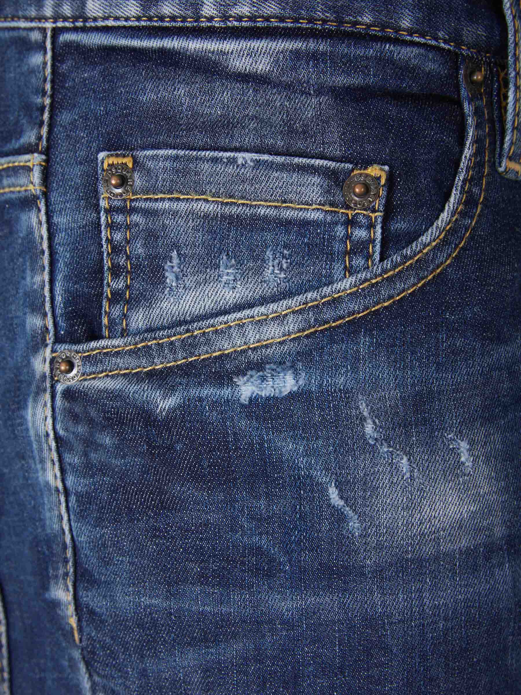 Outlet online Dsquared2 Hombre Jeans Slim Skater color Azul Cobalto sku 522-002499 01 - Foto 3