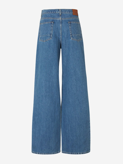 Outlet online Alexander McQueen Hombre Jeans Wide Leg Algodón color Azul Denim sku 522-002517 01 - Foto 2