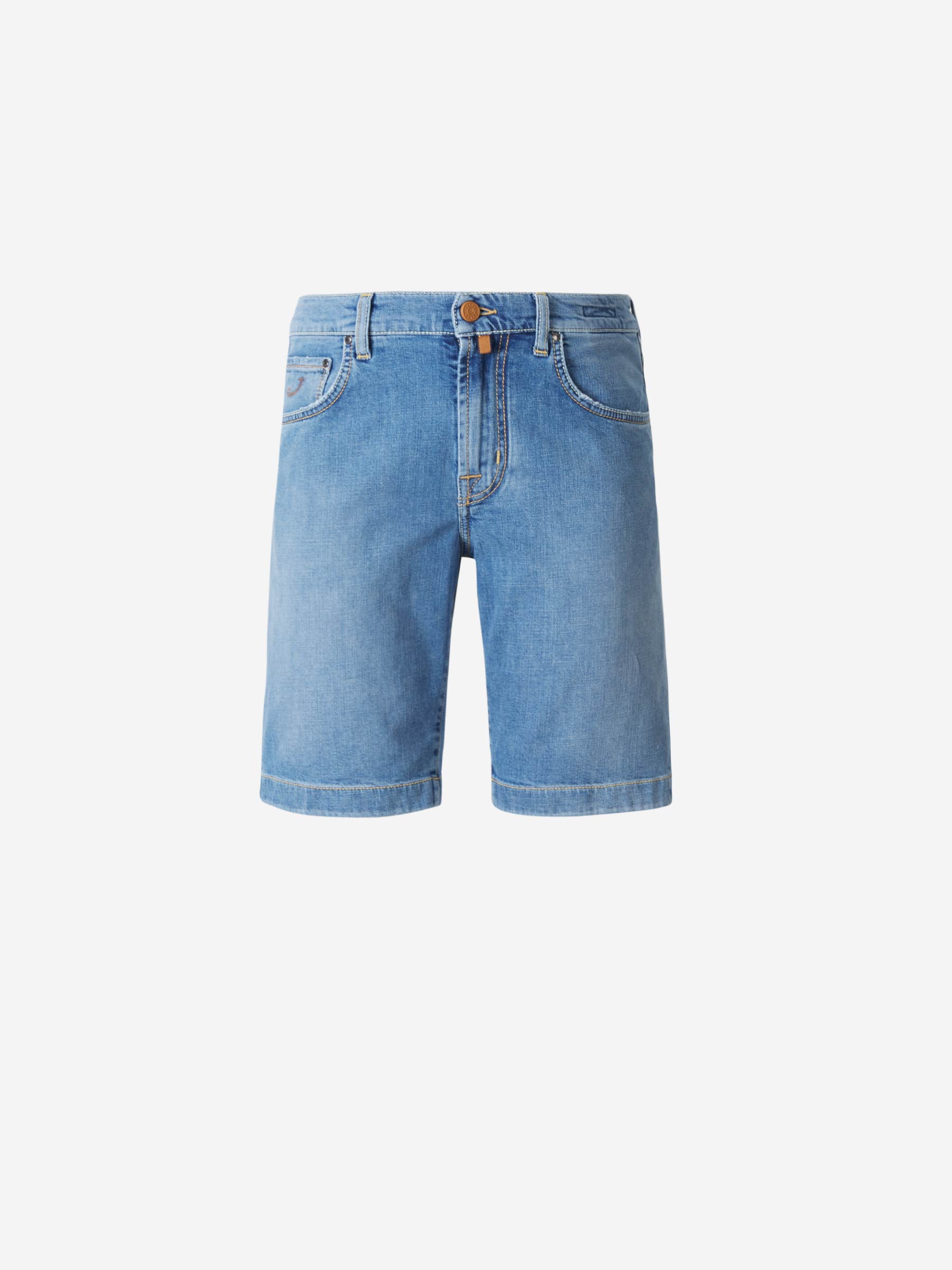 Jacob Cohën Bermudas Logo Algodón color Azul Denim sku 523-000669 01 - Foto 1