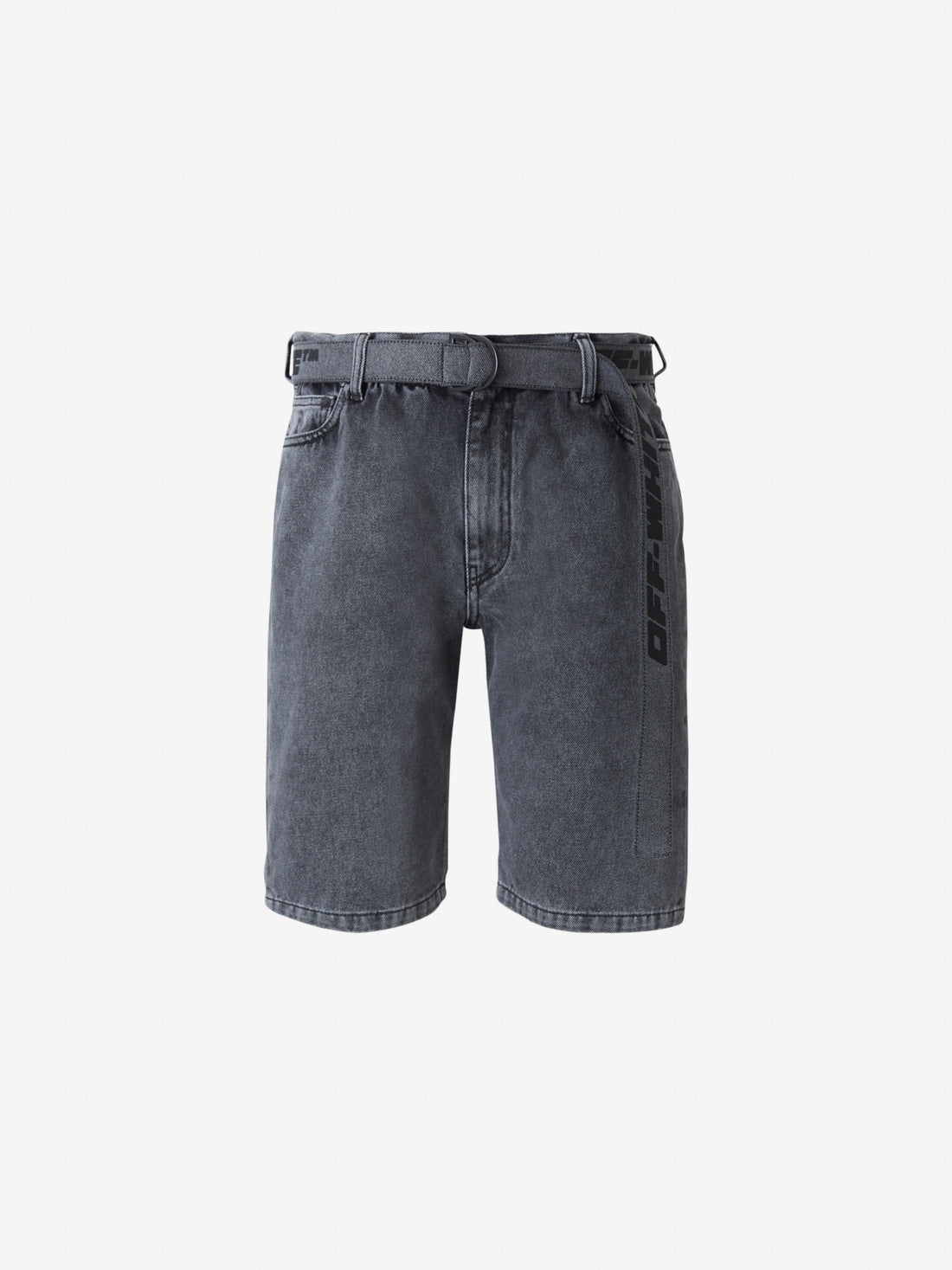 Off-White Bermudas Denim Cinturón color Gris Carbón sku 523-000688 01 - Foto 1