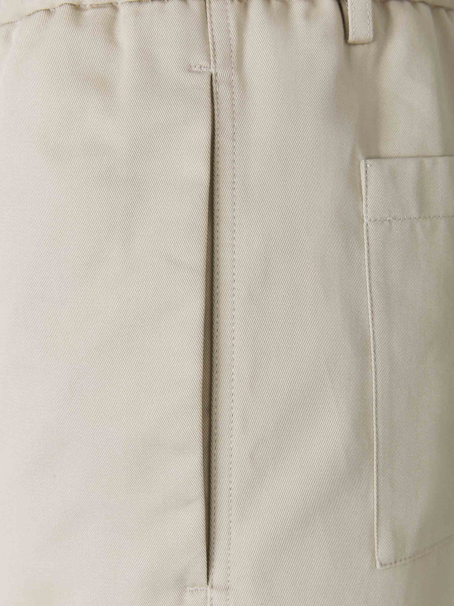 Ami Paris Bermudas Cintura Elástica color Beis sku 523-000711 01 - Foto 3